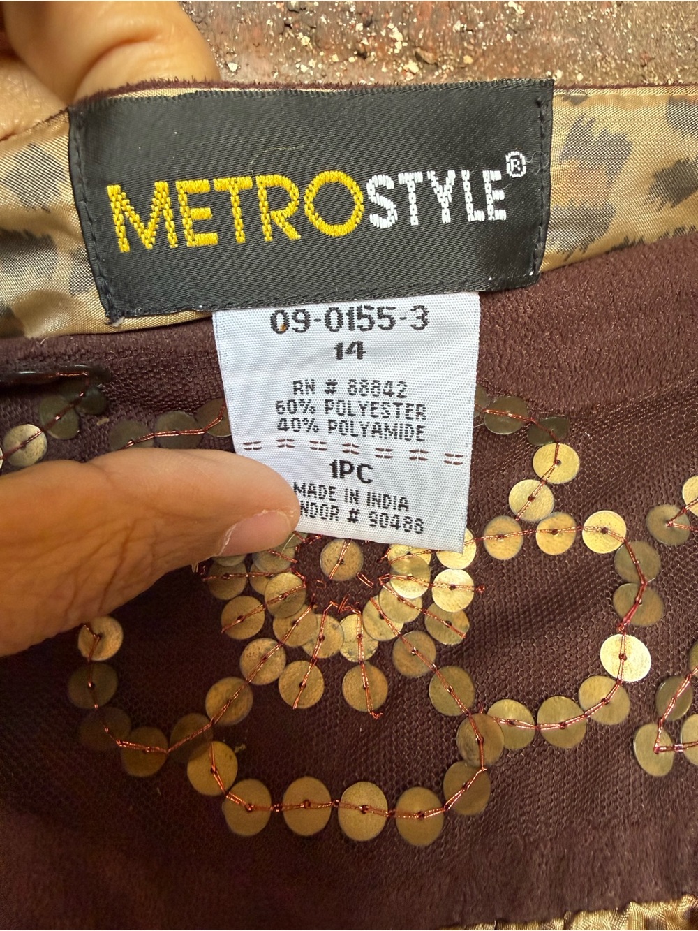 metrostyle Boho Animal Print Tiered Maxi Skirt Size 14 - Picture 5 of 11